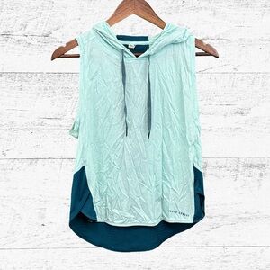 Under Armour Light Green Hoodie with Dark Blue Details